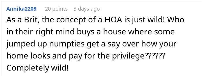 HOA Tries To Boss Around Man Who Doesn’t Belong To It, Regrets It When He Ruins Their View HOA Tries To Boss Around Man Who Doesn’t Belong To It, Regrets It When He Ruins Their View