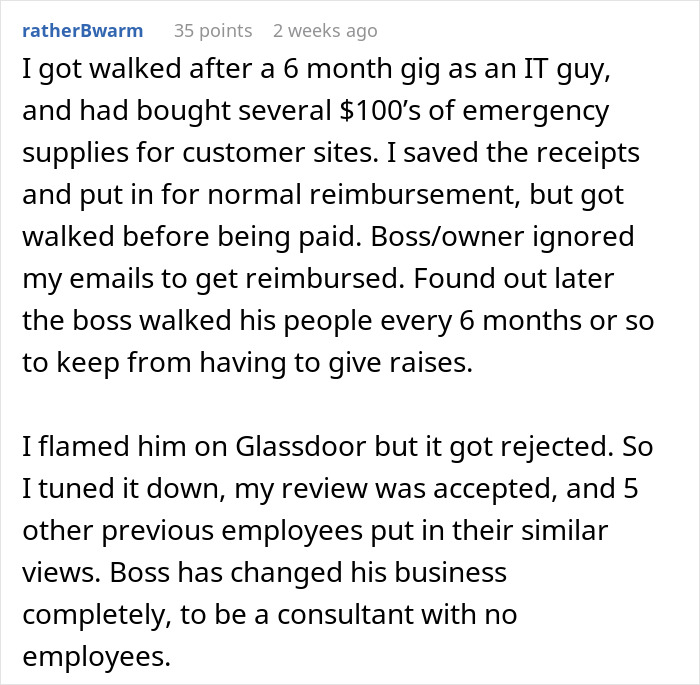 &ldquo;Only Take Things That Are Yours&rdquo;: Fired Worker Does As Told, Cripples Company Into Bankruptcy