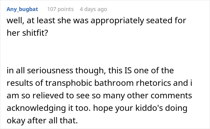 Raging Woman Demands Two-Year-Old &ldquo;Man&rdquo; Be Thrown Out Of Bathroom, Regrets It