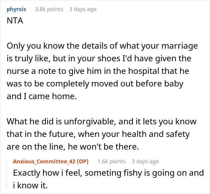 “Something Fishy Is Going On”: Husband Bails On Wife In Delivery Room, She Doesn’t Buy His Excuse “Something Fishy Is Going On”: Husband Bails On Wife In Delivery Room, She Doesn’t Buy His Excuse