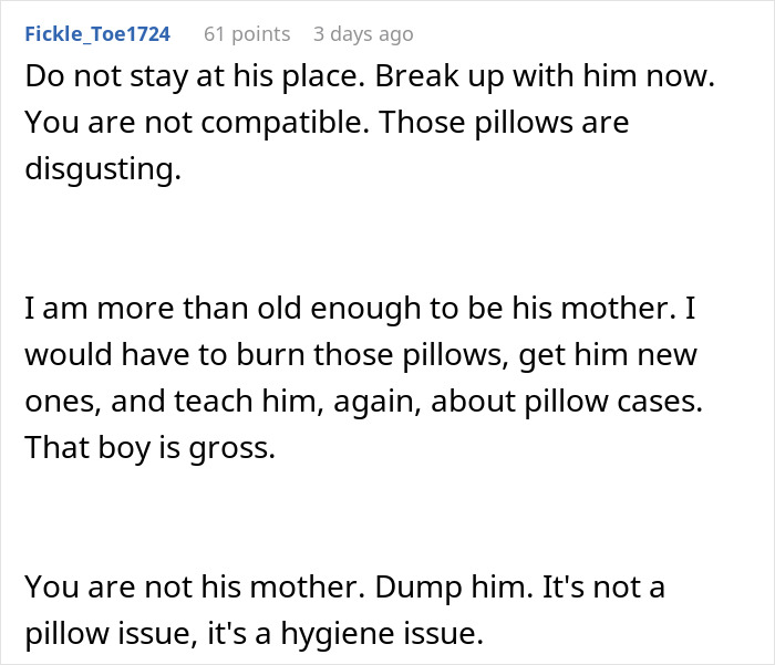 Man&rsquo;s Pillow Situation Leaves GF Gagging And Walking Out Of Plans To Stay The Night