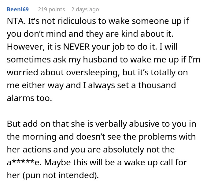 Guy Refuses To Keep Waking Up His GF, She Loses Her Job: "Started Shrieking" Guy Refuses To Keep Waking Up His GF, She Loses Her Job: "Started Shrieking"