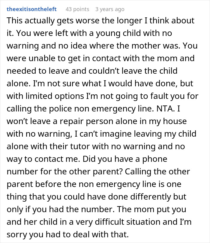 Mom Quietly Leaves While Her Kid Is With The Tutor, Comes Home To The Police And Social Services