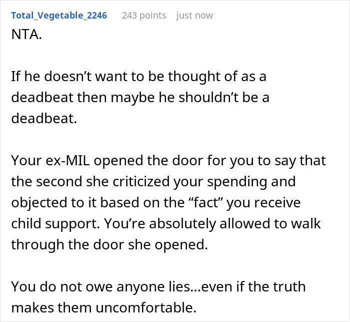 &ldquo;AITA For Laughing At My Ex&rsquo;s Mother And Telling Her How Much Child Support I&rsquo;ve Been Receiving?&rdquo;