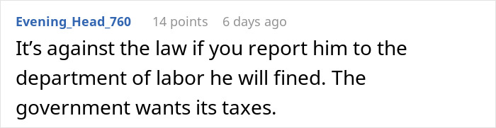 &ldquo;Boss Tells Me I Need To Clock Out When Restaurant Is Slow&rdquo;