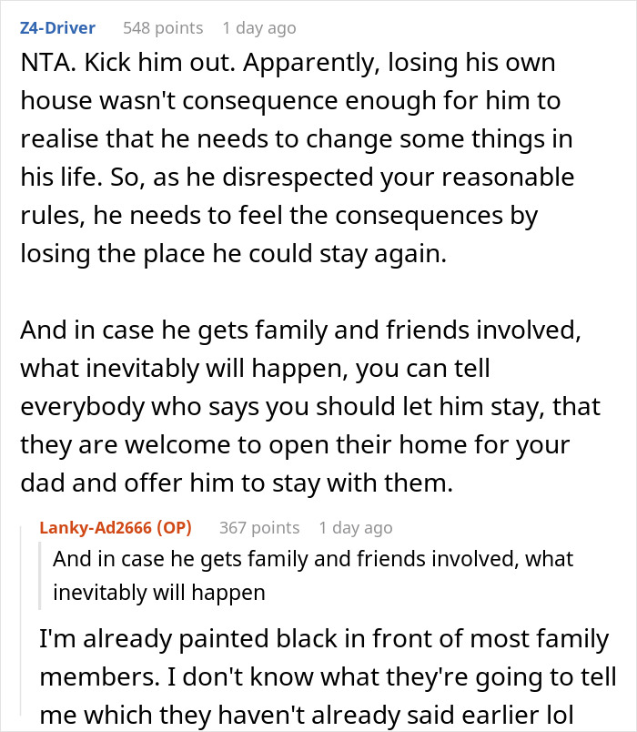 “I’m Your Father; I Shouldn’t Have To Pay”: Man Breaks Son’s House Rules, Eviction Ensues “I’m Your Father; I Shouldn’t Have To Pay”: Man Breaks Son’s House Rules, Eviction Ensues