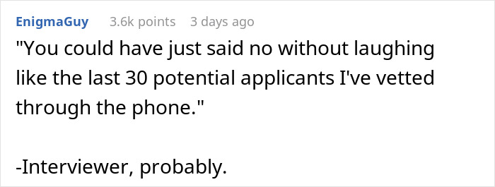 Applicant Has Zero Tolerance For Ridiculous Job Offer, Ends Call After Hearing "Benefits" Applicant Has Zero Tolerance For Ridiculous Job Offer, Ends Call After Hearing "Benefits"