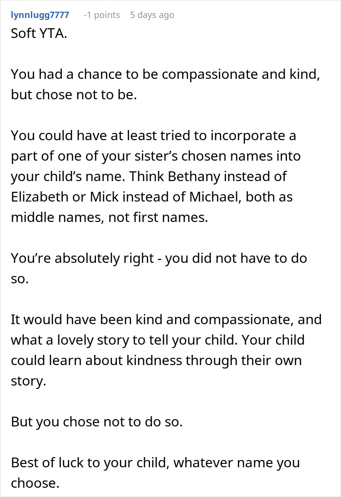 Woman Wants To Name Brother&rsquo;s Baby, Cries After Getting A Reality Check