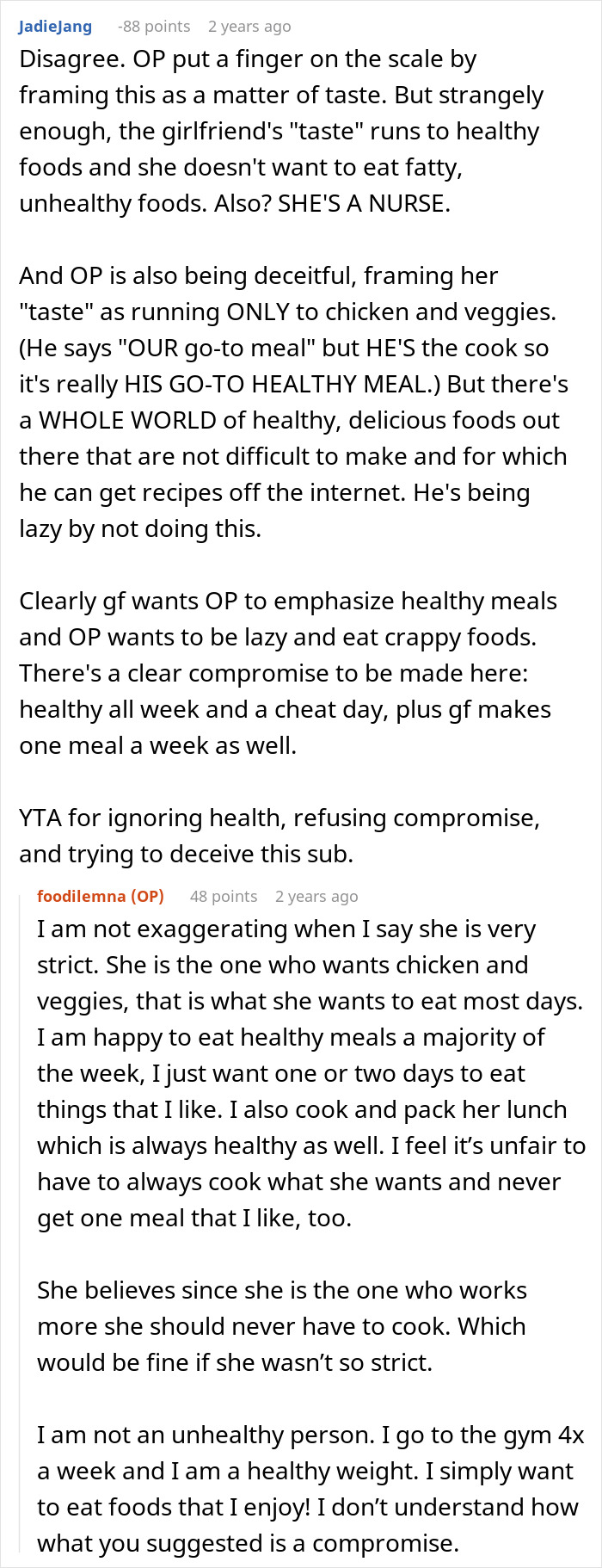 GF&rsquo;s Restrictive Food Preferences Make BF Lose All Patience With Her, He Asks For Advice