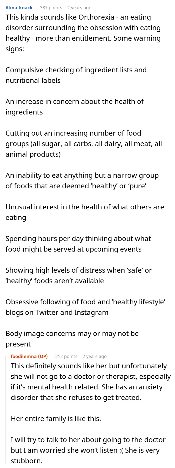 GF&rsquo;s Restrictive Food Preferences Make BF Lose All Patience With Her, He Asks For Advice