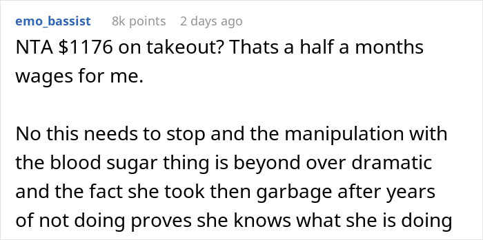 Wife Accuses Husband Of &lsquo;Starving Her&rsquo; After He Cancels Credit Card Due To $1,176 Takeout Bill