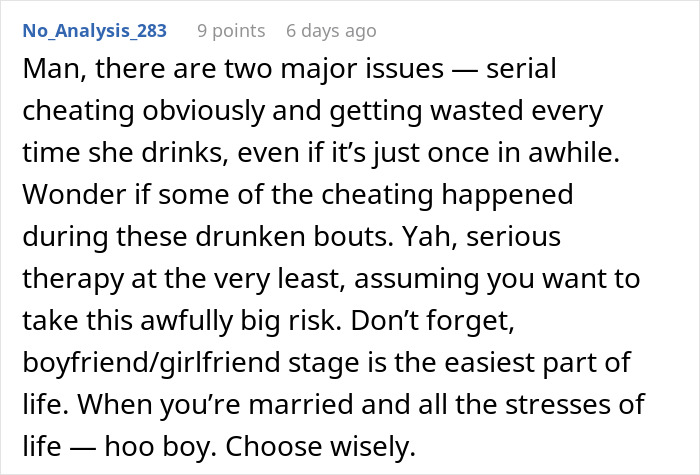 Woman Ends Up Single After She Drunkenly Brags About Being A Serial Cheater To Her Own Boyfriend Woman Ends Up Single After She Drunkenly Brags About Being A Serial Cheater To Her Own Boyfriend