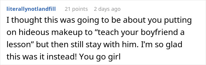 &ldquo;Big Mistake. Huge&rdquo;: Man Tries To Control GF&rsquo;s Appearance, She Plays Along Just To Dump Him