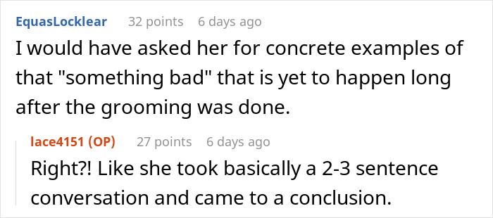 Woman Won&rsquo;t Drop The Idea That Her 30YO Coworker Was Groomed At 24YO, Gets To Talk To HR