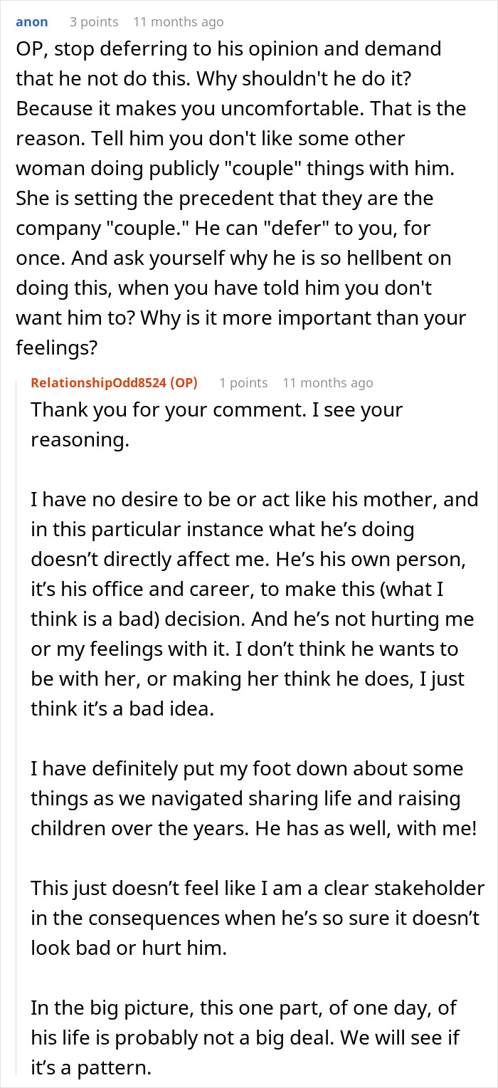 “AITA For Telling My Husband He Shouldn’t Do Matching Ken/Barbie Costumes With His Female Coworker?” “AITA For Telling My Husband He Shouldn’t Do Matching Ken/Barbie Costumes With His Female Coworker?”