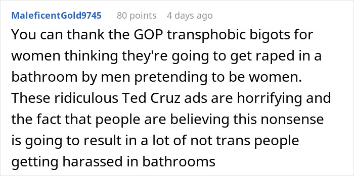 Raging Woman Demands Two-Year-Old &ldquo;Man&rdquo; Be Thrown Out Of Bathroom, Regrets It