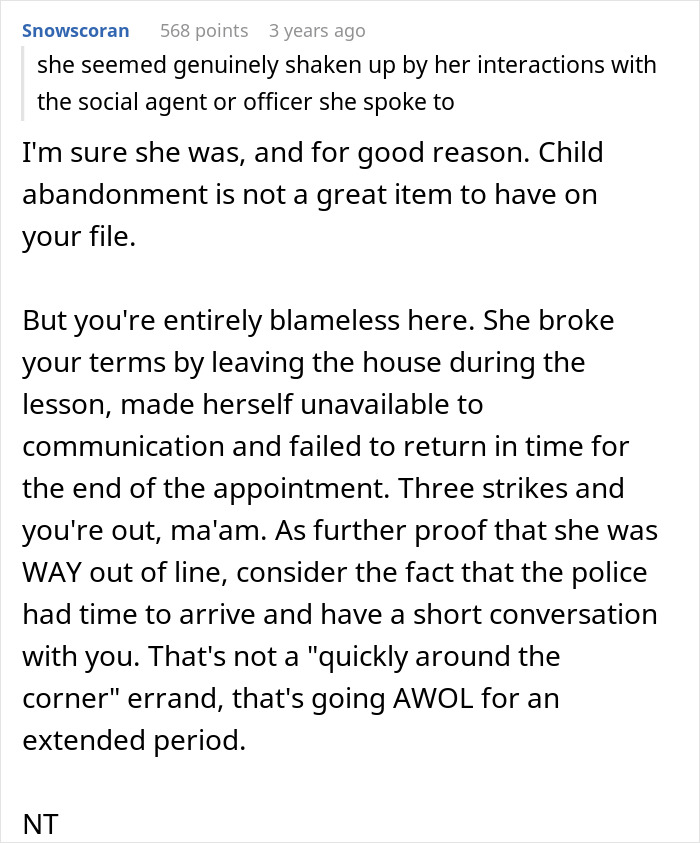 Mom Quietly Leaves While Her Kid Is With The Tutor, Comes Home To The Police And Social Services