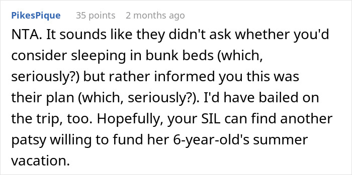 “I Don’t Feel We Are Wrong”: Couple Cancels Family Trip As They Were Given The Bunk Beds “I Don’t Feel We Are Wrong”: Couple Cancels Family Trip As They Were Given The Bunk Beds