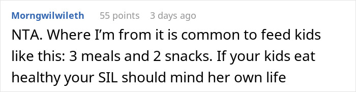 "She Is Big Mad": SIL Won't Shut Up About Family's Eating Habits, Is Put In Her Place "She Is Big Mad": SIL Won't Shut Up About Family's Eating Habits, Is Put In Her Place