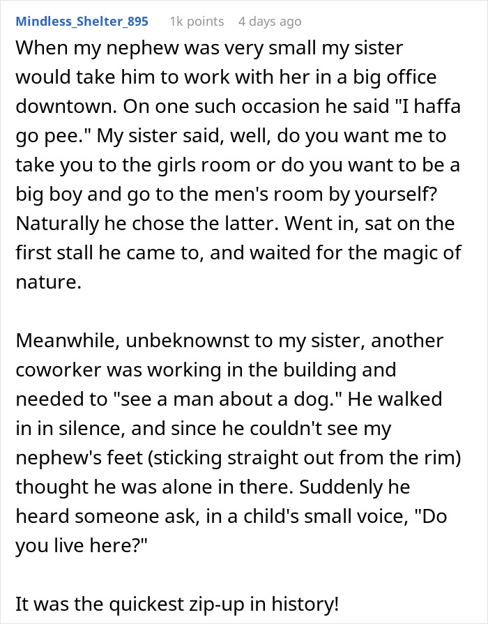 Raging Woman Demands Two-Year-Old &ldquo;Man&rdquo; Be Thrown Out Of Bathroom, Regrets It