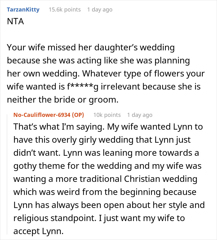 Woman Tries To Force Her "Wild Child" To Have A Classic Wedding, In Tears After Elopement Woman Tries To Force Her "Wild Child" To Have A Classic Wedding, In Tears After Elopement
