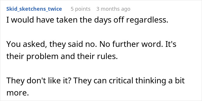 "Can&rsquo;t Carry Over 1 PTO Day? See You In February": Person Maliciously Complies