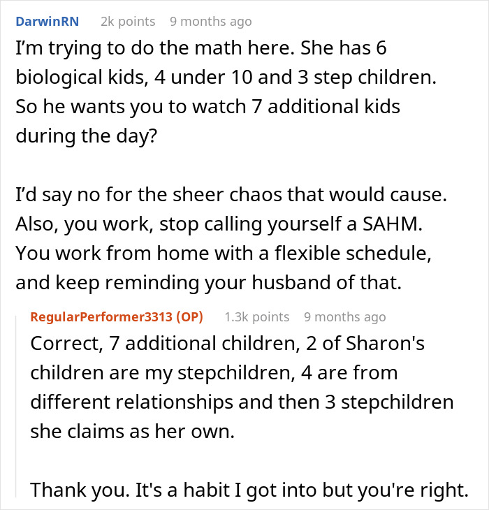 Husband Confused Why His Wife Refuses To Babysit His Ex-Wife&rsquo;s 9 Children