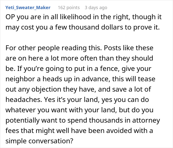 Person Replaces Old Fence After Property Survey, Faces Unexpected Lawsuit From Their Neighbor Person Replaces Old Fence After Property Survey, Faces Unexpected Lawsuit From Their Neighbor