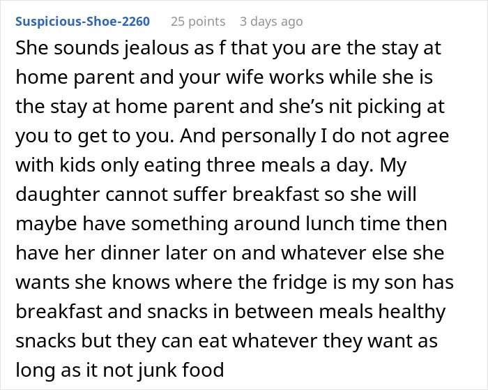 "She Is Big Mad": SIL Won't Shut Up About Family's Eating Habits, Is Put In Her Place "She Is Big Mad": SIL Won't Shut Up About Family's Eating Habits, Is Put In Her Place