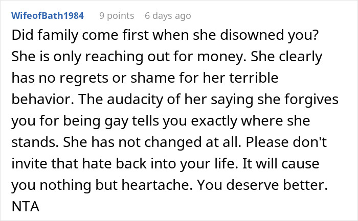 Mom Disowns Son After He Marries A Man, Now Wants His Inheritance