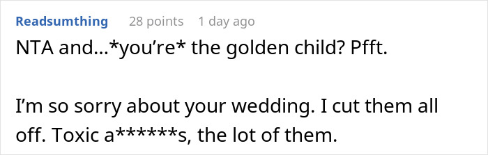 Woman Has A Disaster Of A Wedding Because Of Her Sister, Parents Don’t Get What’s The Issue Woman Has A Disaster Of A Wedding Because Of Her Sister, Parents Don’t Get What’s The Issue