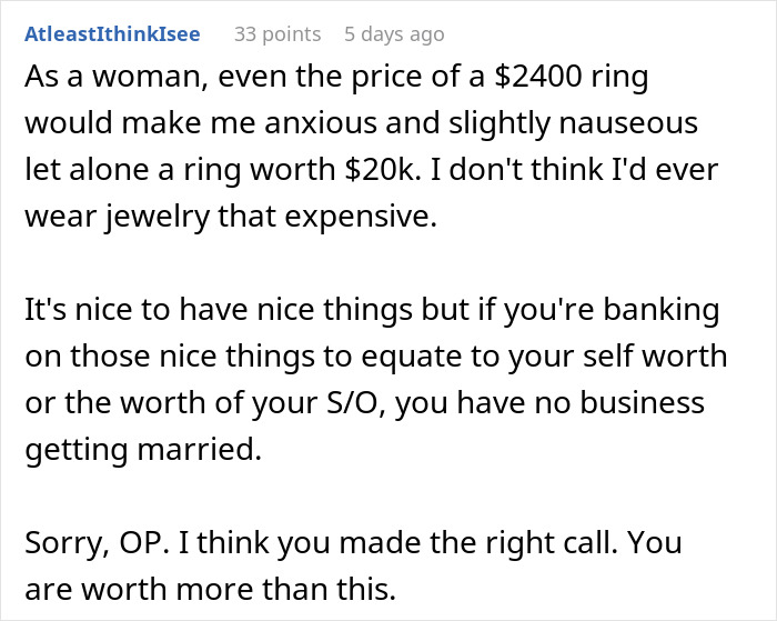 Man Realizes His Values Don&rsquo;t Match His Fianc&eacute;e&rsquo;s After Proposing, Ends Everything