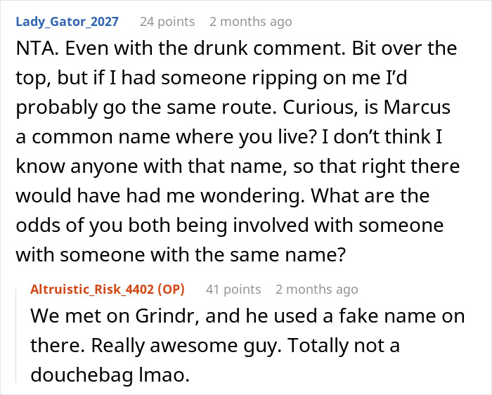 Reddit comments discussing a misunderstanding involving a friend's fiancé before a wedding. Reddit comments discussing a misunderstanding involving a friend's fiancé before a wedding.