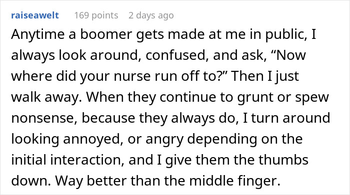 Guy Refuses To Give Boomer The Time Of Day After She Gives Him Attitude For No Reason