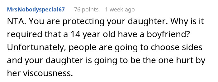 Woman Starts Social Media War On “Psycho” Mom Who Won’t Force Her Kid To Date Or Lose Weight Woman Starts Social Media War On “Psycho” Mom Who Won’t Force Her Kid To Date Or Lose Weight