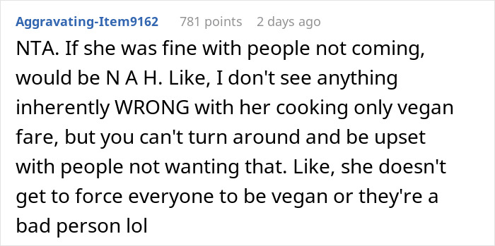 Vegan Host Pushes Her Thanksgiving Menu, Friends Serve Her An RSVP Nightmare In Return