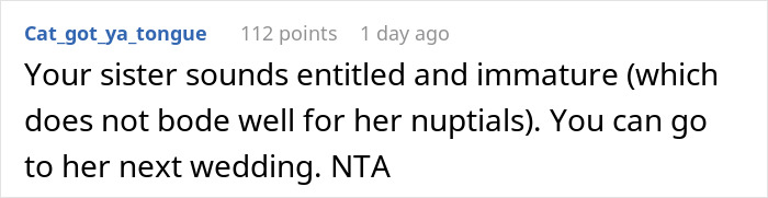 Woman Wants To Ruin Sister&rsquo;s Dress For Her Wedding, Gets Upset When She&rsquo;s Told &lsquo;No&rsquo;