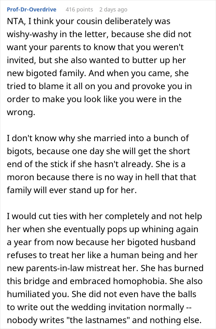 Bride Throws Cousin Under The Bus To Impress Conservative In-Laws, Wedding Goes Bust Bride Throws Cousin Under The Bus To Impress Conservative In-Laws, Wedding Goes Bust