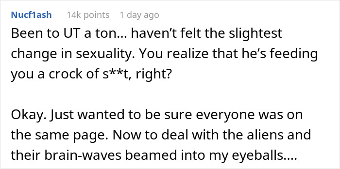 Guy Cheats On His GF With A Man, Saying It&rsquo;s Due To Altitude, Is Flabbergasted When She Dumps Him