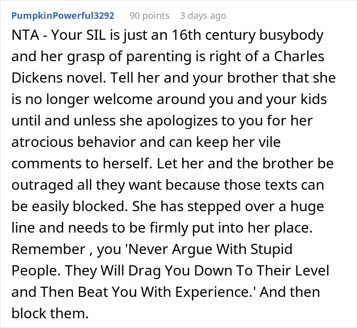 "She Is Big Mad": SIL Won't Shut Up About Family's Eating Habits, Is Put In Her Place "She Is Big Mad": SIL Won't Shut Up About Family's Eating Habits, Is Put In Her Place