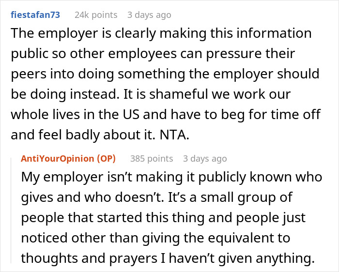 "I&rsquo;m Not Actually Sympathetic To Her Situation": Person Doesn't Donate PTO To Dying Coworker