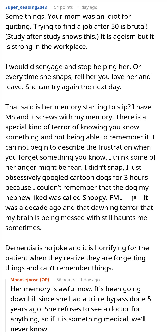 63YO Has To Find A Job, Realizes All Of Her Kid's Complaints Were Real And Valid 63YO Has To Find A Job, Realizes All Of Her Kid's Complaints Were Real And Valid