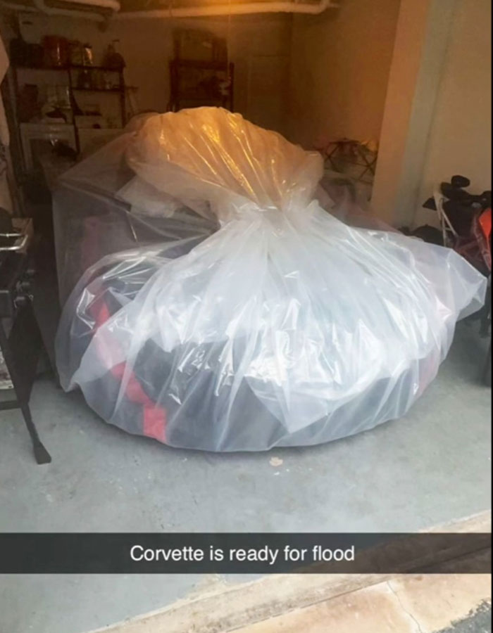 Man Roasted For Wrapping Brand-New Corvette In Plastic To Protect It From Hurricane Milton