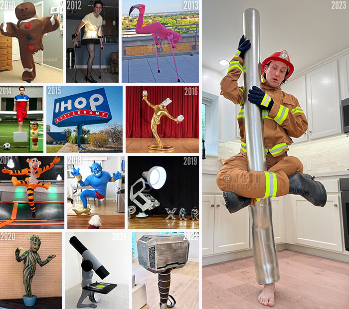 Sigue ardiendo mi pasión por los disfraces de Halloween con una sola pierna