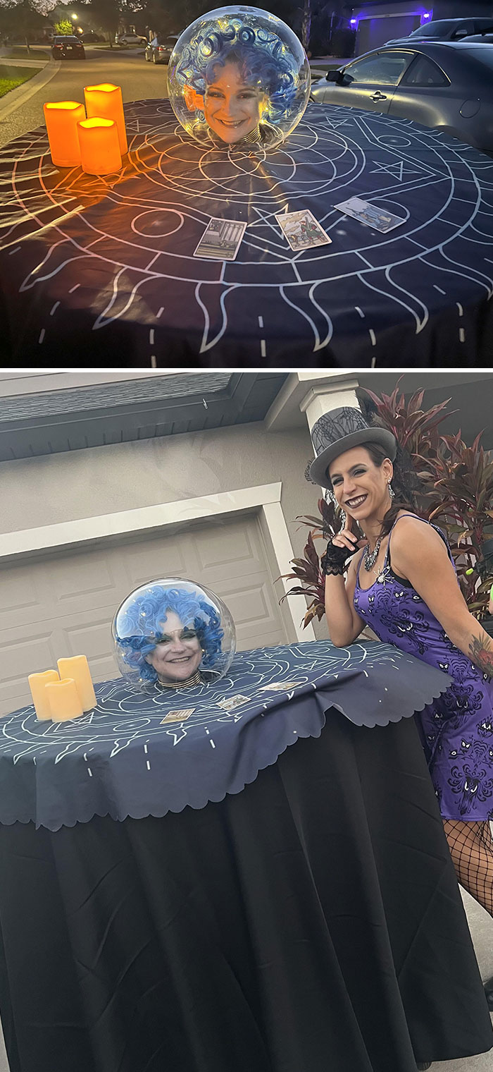 Primer Halloween en silla de ruedas y sabía que tenía que disfrazarme de Madame Leota