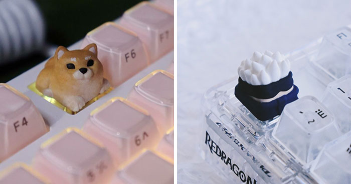 This Artist Creates Amazing Detailed Keyboard Keycaps, Here Are 21 Of Her Best Ones