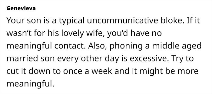 MIL Feels DIL Is “Overpowering” Her Son And Always Responding On His Behalf, Netizens Open Her Eyes MIL Feels DIL Is “Overpowering” Her Son And Always Responding On His Behalf, Netizens Open Her Eyes
