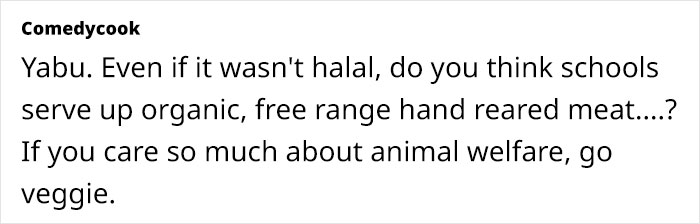Woman Upset Over Her Daughter’s School Offering Only Halal Meat From Now On, Rants Online Woman Upset Over Her Daughter’s School Offering Only Halal Meat From Now On, Rants Online