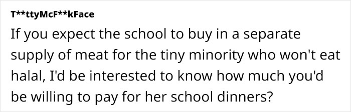 Woman Upset Over Her Daughter’s School Offering Only Halal Meat From Now On, Rants Online Woman Upset Over Her Daughter’s School Offering Only Halal Meat From Now On, Rants Online