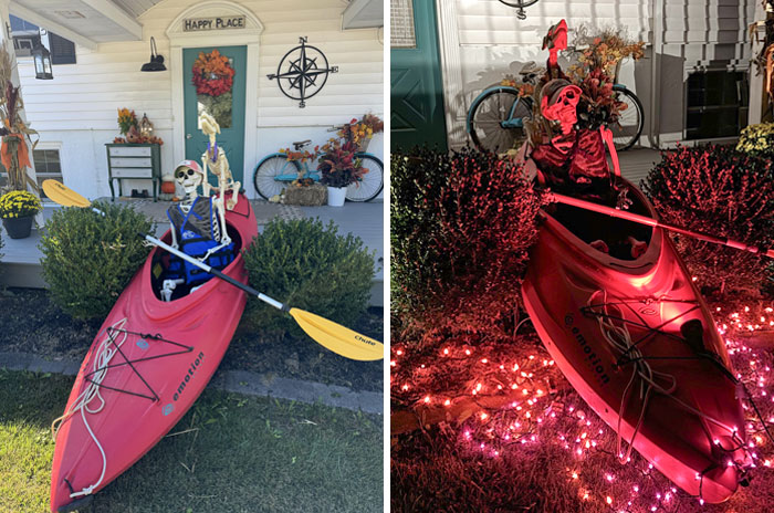 On Her Annual Adventure... Frieda And Her Pet Scout Have A Yearly Adventure On The Porch Right About This Time Of Year